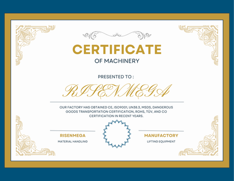 What Certificates and Test Report Do You Need to Purchase Material Handling Machine in China?