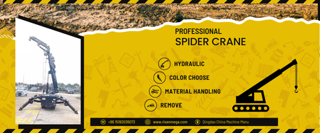 spider crane lift fly arm