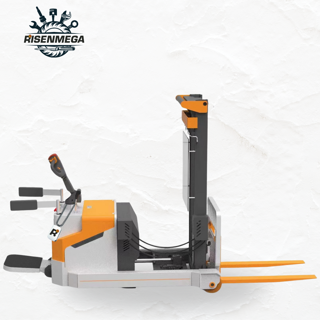 Apilador regular de 2 toneladas con inclinación hacia adelante y desplazamiento hacia atrás, conductor de pie