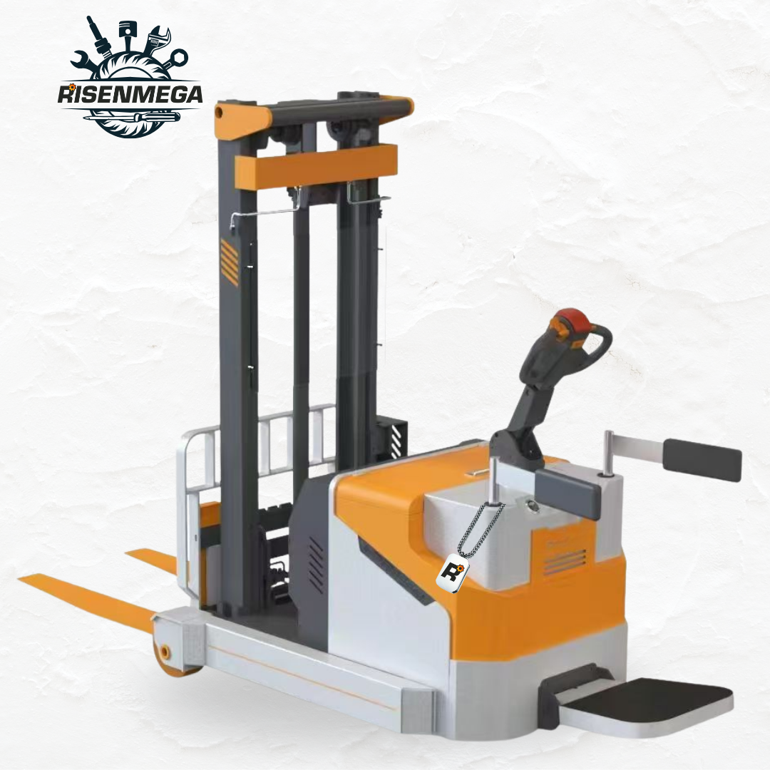 Apilador regular de 2 toneladas con inclinación hacia adelante y desplazamiento hacia atrás, conductor de pie