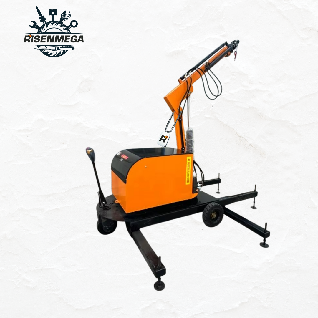 Electric Floor Crane — 1, 1.5 & 2 Ton Battery-Powered Rotating Jib Cranes