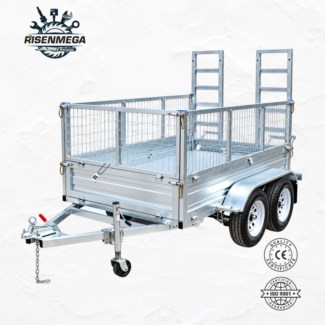Galvanised Cage Trailer with Loading Ramp