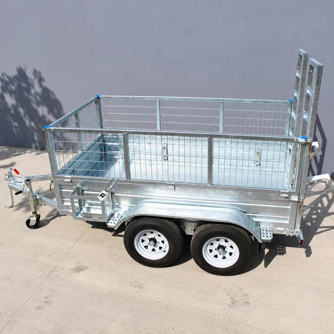 Galvanised Cage Trailer with Loading Ramp