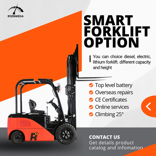 Risenmega diesel and electric forklift 1T to 12T lifting height 1.5M to 6M