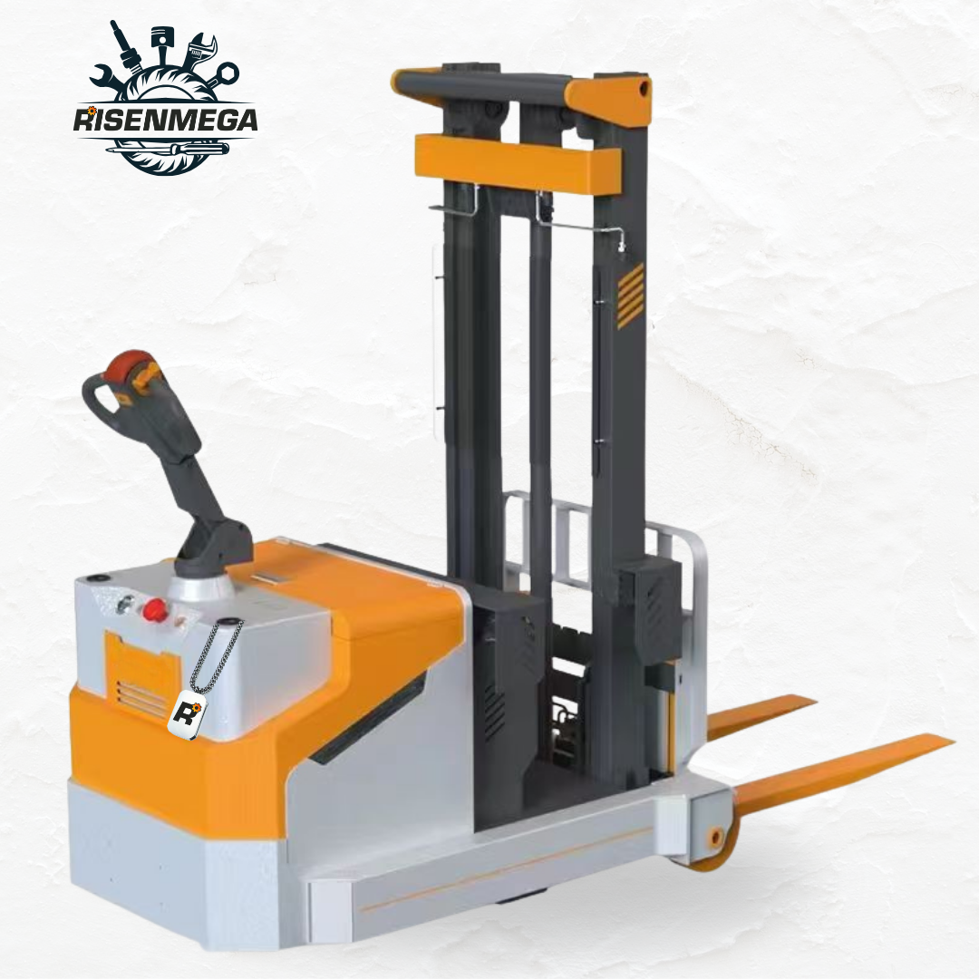 Apilador regular de 2 toneladas con inclinación hacia adelante y desplazamiento hacia atrás, conductor de pie