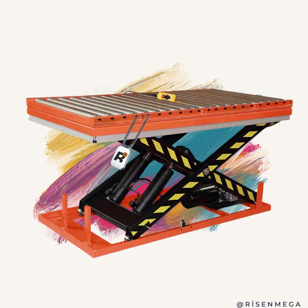 طاولات رفع مقصية ذات بكرات 0.5-4 طن