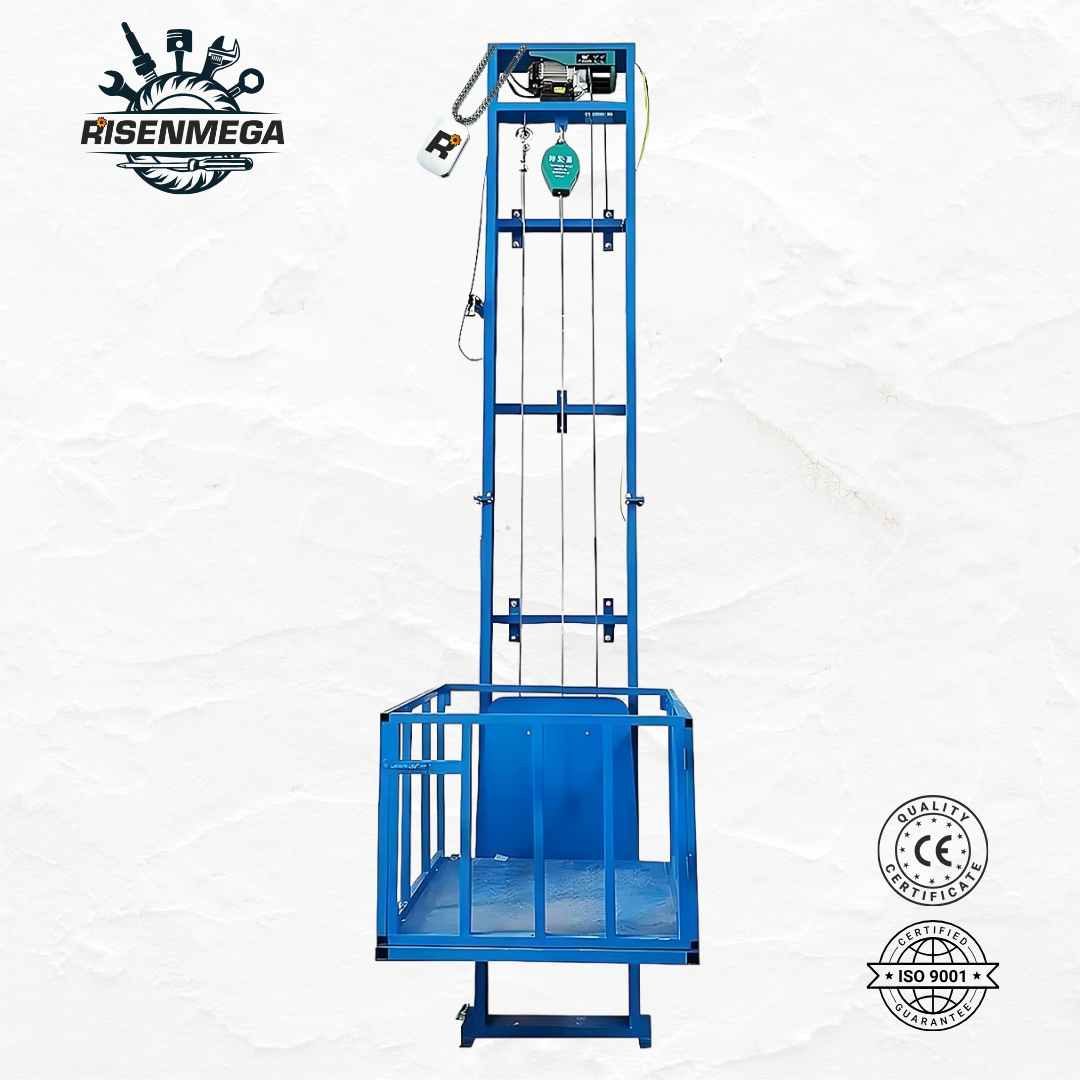 400KG Single Rail Wire Rope Cargo Lift (2-15M Lifting Height)