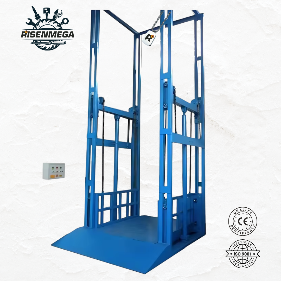 1-2 Ton Double Rail Hydraulic Cargo Lift (2-15M Lifting Height)