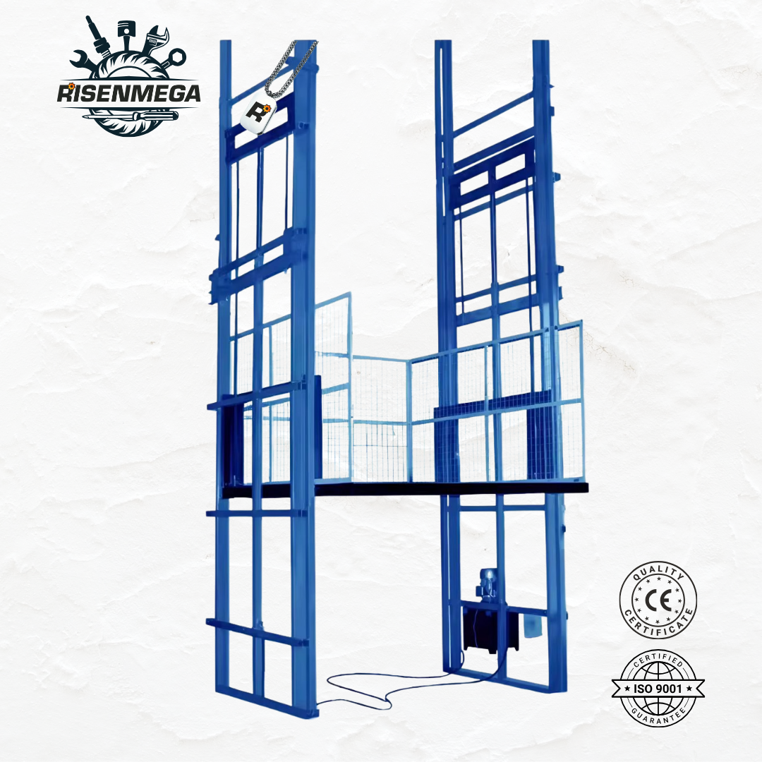 1-2 Ton Double Rail Hydraulic Cargo Lift (2-15M Lifting Height)