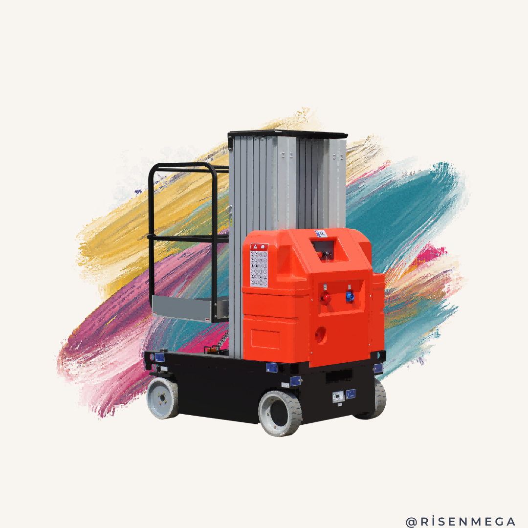 Self Propelled Aluminum Alloy Lift Double Mast