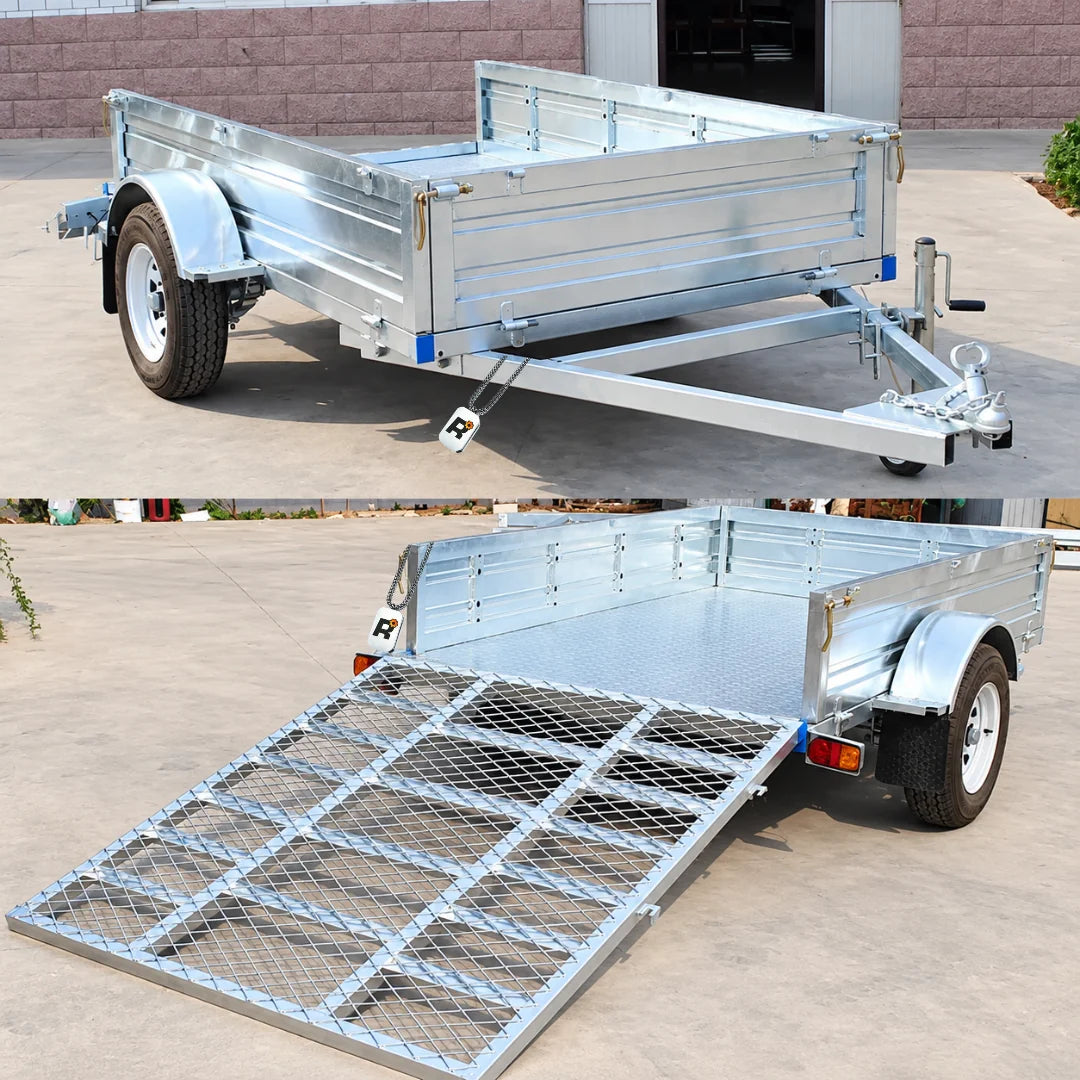 Risenmega single-axle galvanized utility trailer 1000kg
