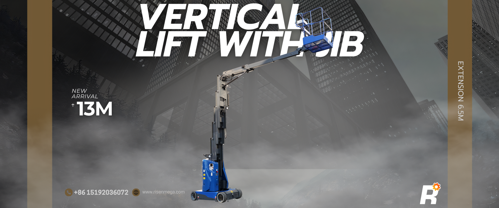 The 2026 Revolution: Why the New 13M Vertical Mast Lift with Jib is the Boom Lift Killer