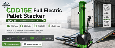Full Electric Pallet Stacker 1500kg: Who Actually Needs the CDD15E?