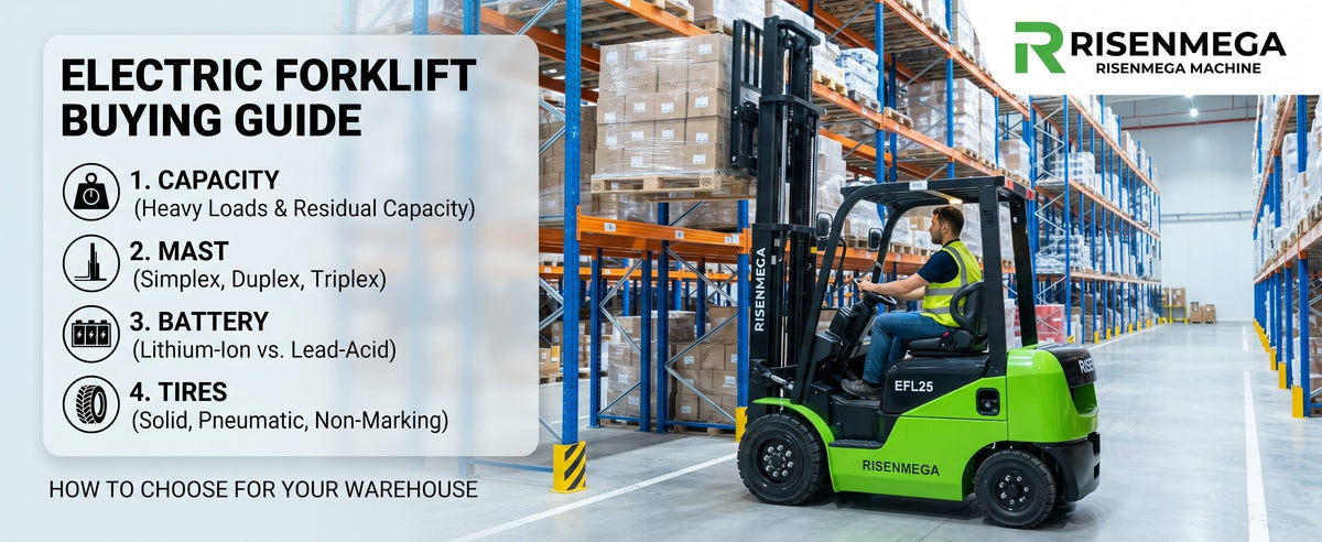Electric Forklift Buying Guide: How to Choose Capacity, Mast, Battery and Tire Type