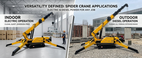 Spider Crane Dual Fuel-Electric Power: How Diesel-to-Electric Switching Keeps You Lifting