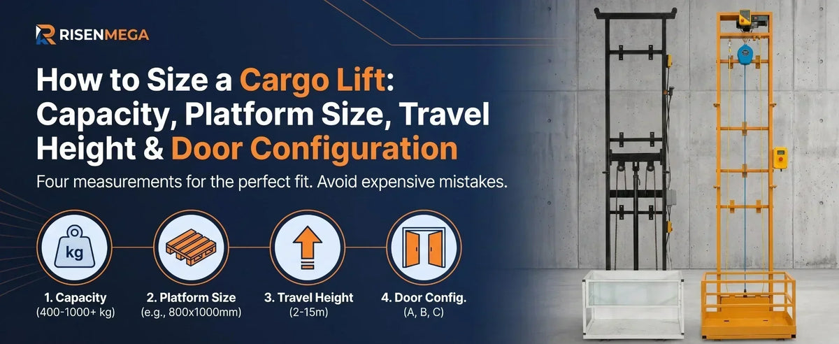 How to Size a Cargo Lift: Capacity, Platform Size, Travel Height and Door Configuration