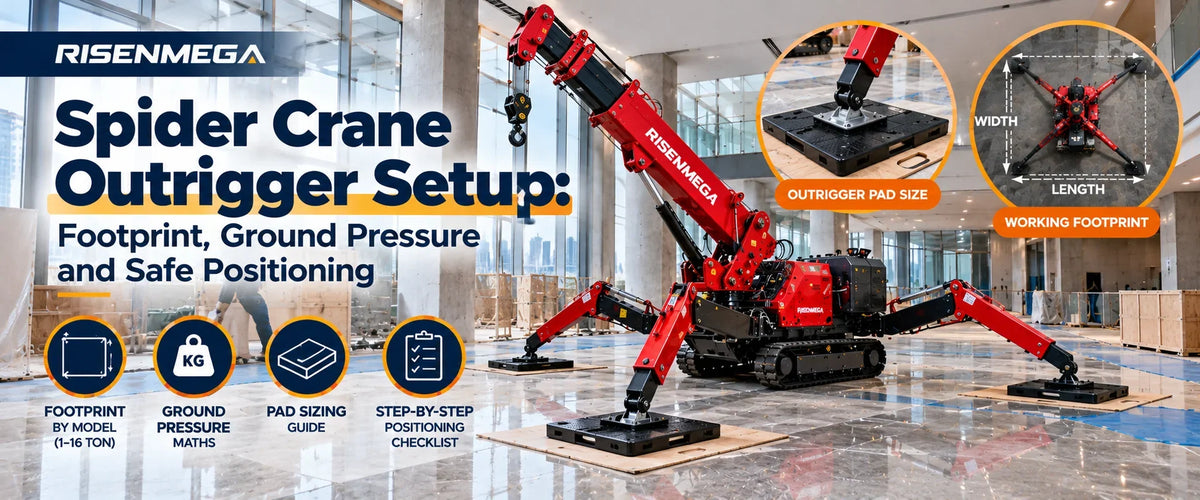 Spider Crane Outrigger Setup: Footprint, Ground Pressure and Safe Positioning