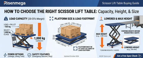 Scissor Lift Table Buying Guide: How to Choose the Right Capacity, Height and Platform