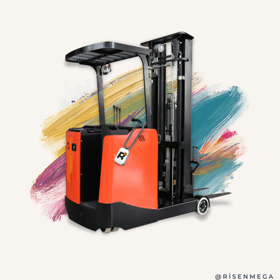 Risenmega CQD15S forward-moving electric stacker for narrow warehouse aisles