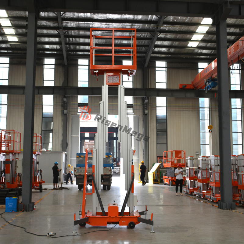 Aluminum Alloy Lift Double Mast 6-16M