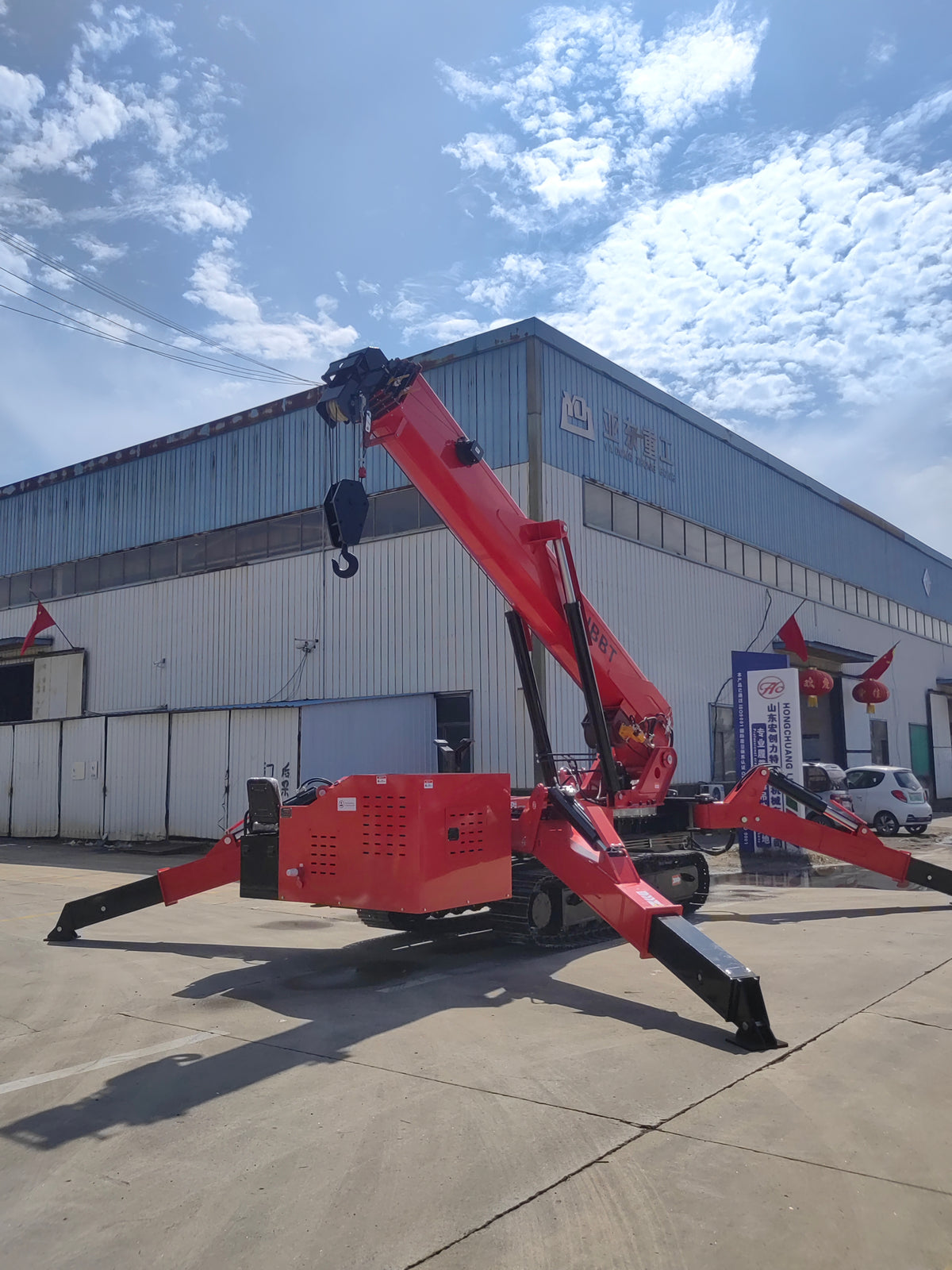 Spider Crane Lift With Lifting Basket 14 Ton 16 Ton