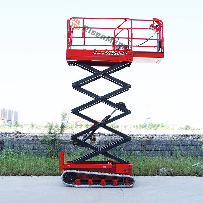 Rubber Crawler Scissor Lift Hydraulic 8M