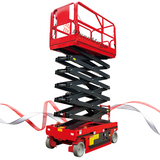 Self-Propelled Wheels Scissor Lift Hydraulic 8M