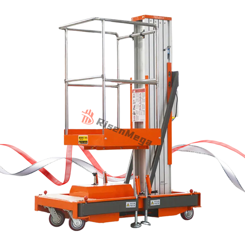 Aluminum Alloy Lift Single Mast 4 6M