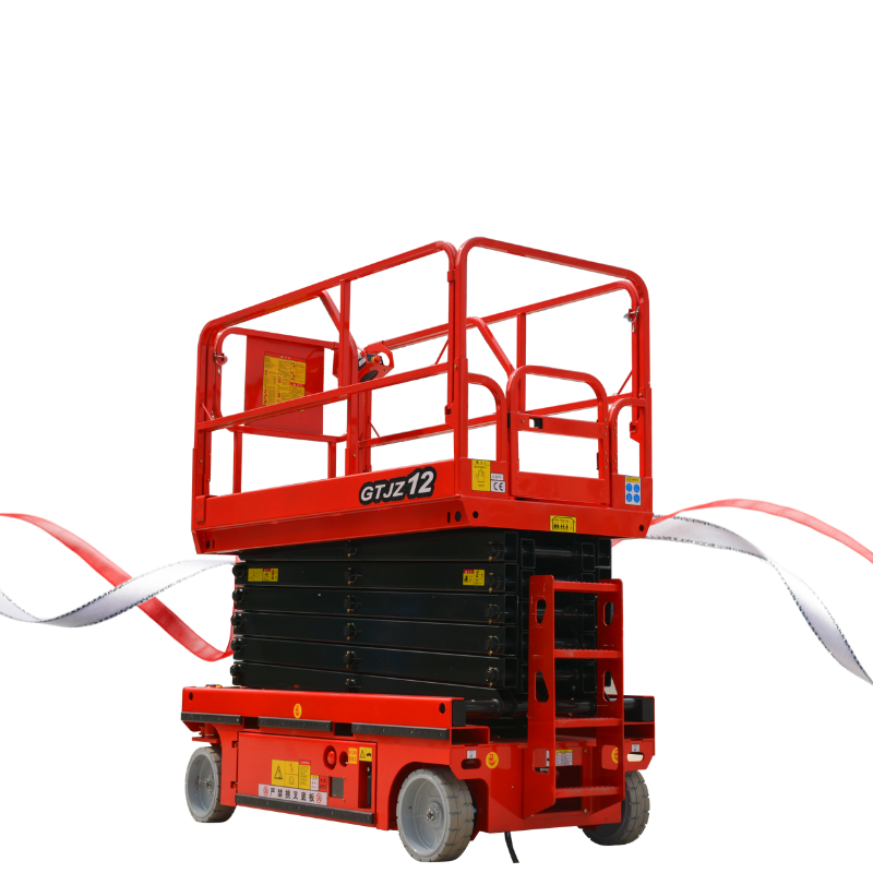 Self-Propelled Wheels Scissor Lift Hydraulic 12M