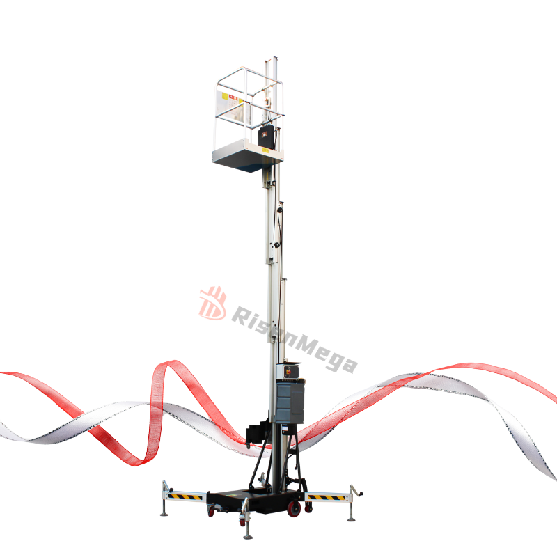 High End Aluminum Alloy Lift Single Mast 5-12M