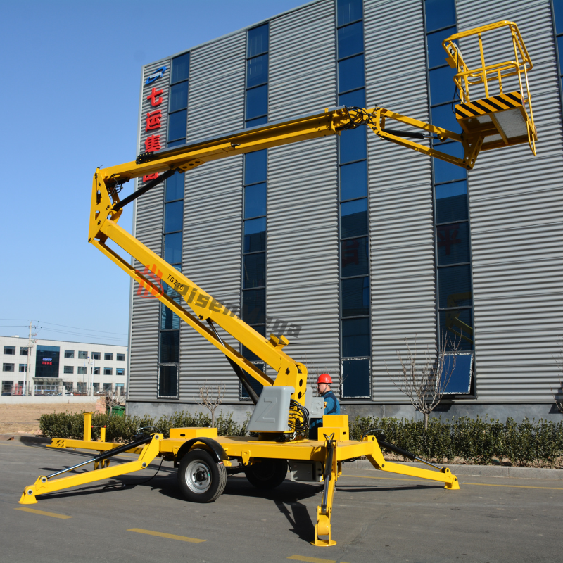 Towable Articulated Boom Lift Curl Arm 14M-18M