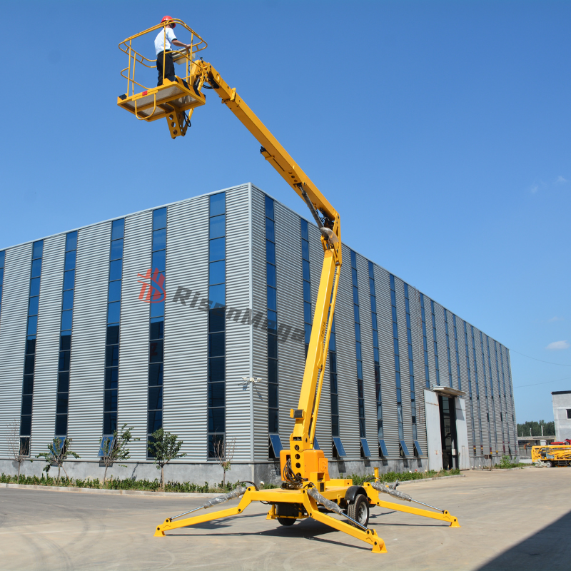 Towable Articulated Boom Lift Curl Arm 14M-18M