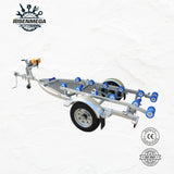 Galvanised Roller Boat Trailer, Single Axle