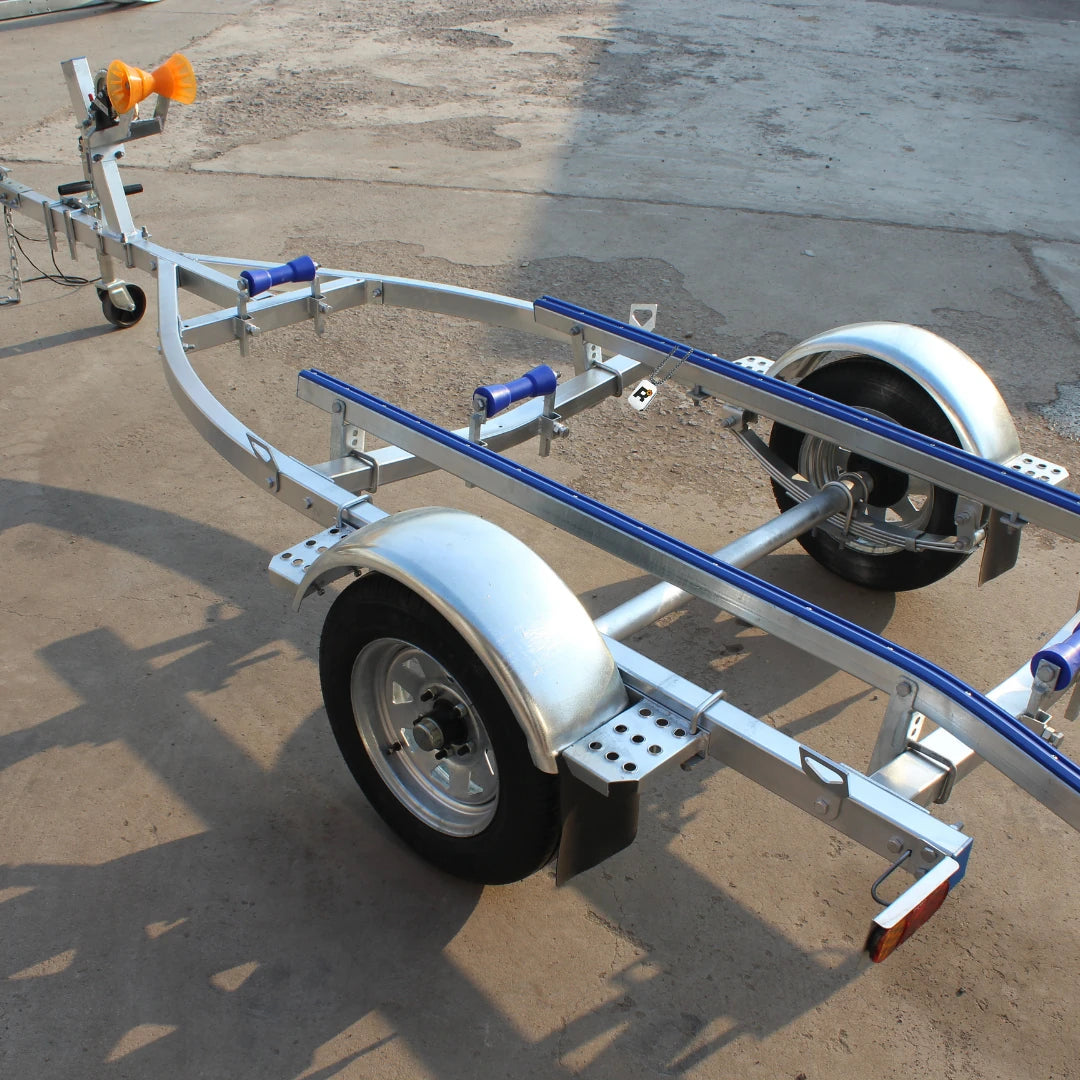 Galvanised Roller Boat Trailer, Single Axle