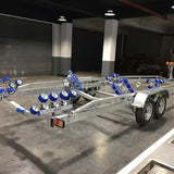 Galvanised Roller Boat Trailer, Single Axle