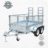 Galvanised Cage Trailer with Loading Ramp