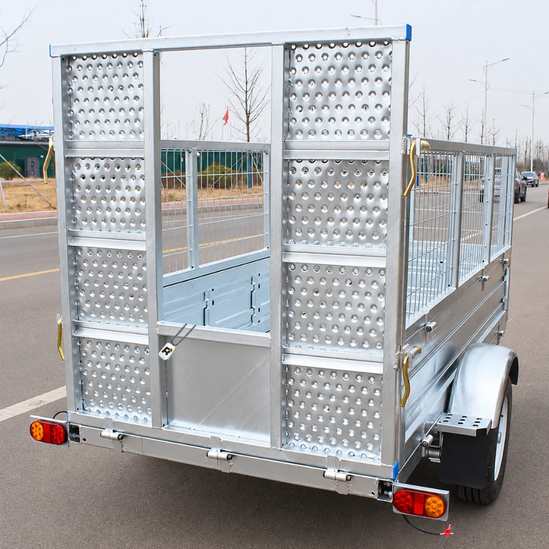 Galvanised Cage Trailer with Loading Ramp