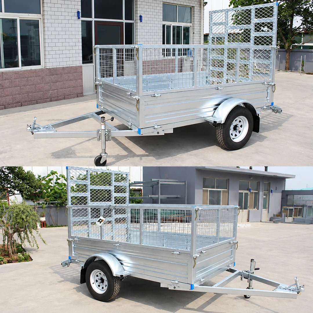 Galvanised Cage Trailer with Loading Ramp