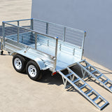 Galvanised Cage Trailer with Loading Ramp