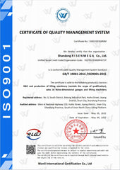 ISO 9001 Quality Management System certification — Risenmega factory