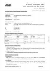 MSDS Material Safety Data Sheet — Risenmega certified industrial equipment