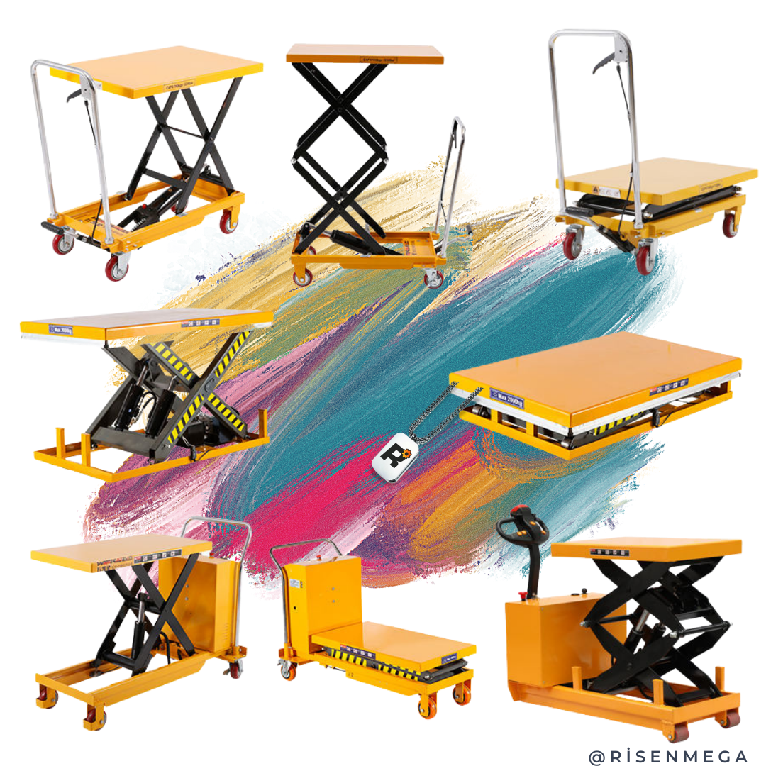 Movable Manual Scissor Lift Tables 0.5-4Ton