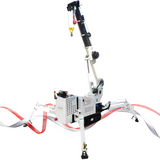 Risenmega 1-ton compact spider crane with fully deployed hydraulic outriggers