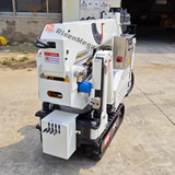 Risenmega 1-ton compact spider crane with fully deployed hydraulic outriggers