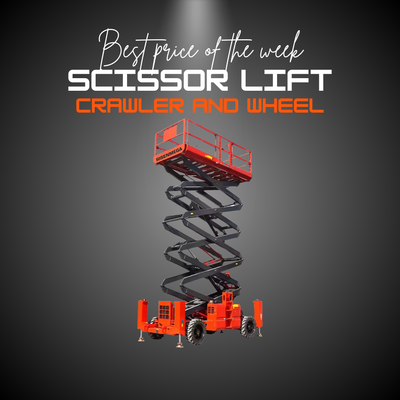 Risenmega self-propelled scissor lift, working height 6 to 20 meters