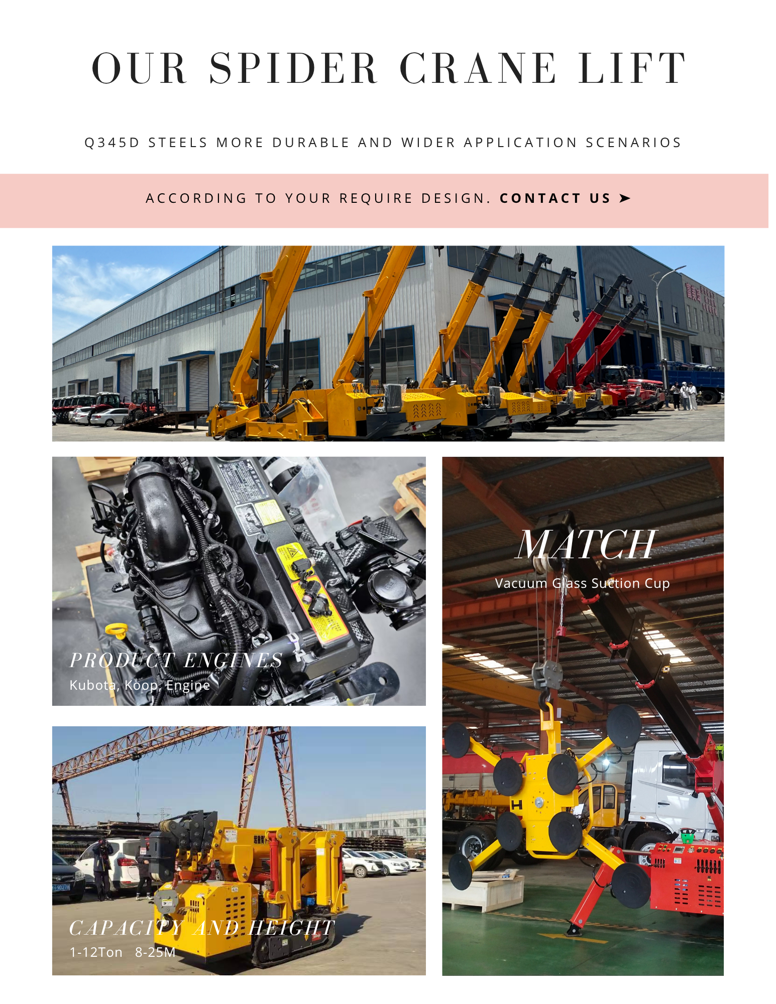 Risenmega compact spider crane with DDP worldwide shipping and CE certification – 1 to 12 ton