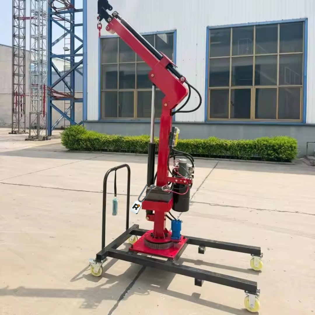 Truck-Mounted Mini Crane — 1 Ton; 2 Ton 12V Electric Hydraulic Crane