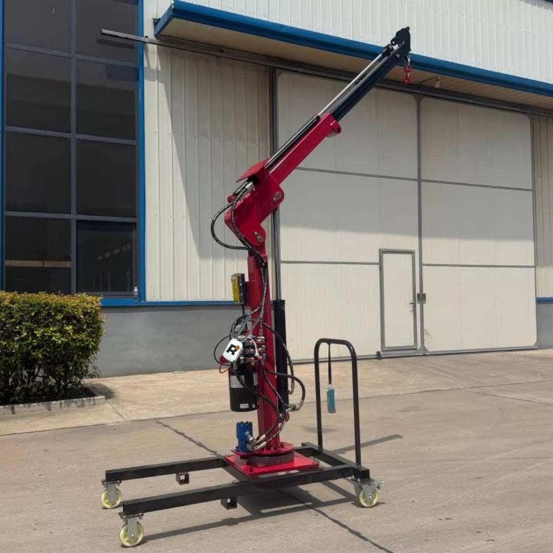 Truck-Mounted Mini Crane — 1 Ton; 2 Ton 12V Electric Hydraulic Crane