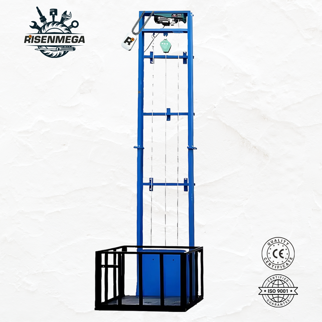 400KG Single Rail Wire Rope Cargo Lift (2-15M Lifting Height)
