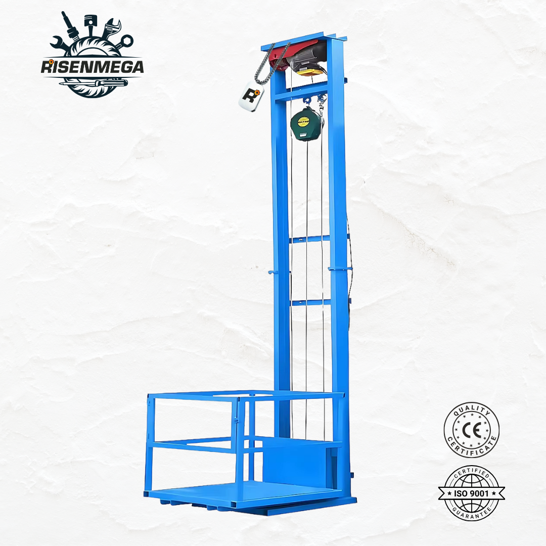 400KG Single Rail Wire Rope Cargo Lift (2-15M Lifting Height)